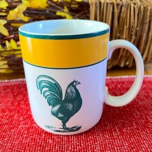 Primitive Artisan Rooster Mug Cup
